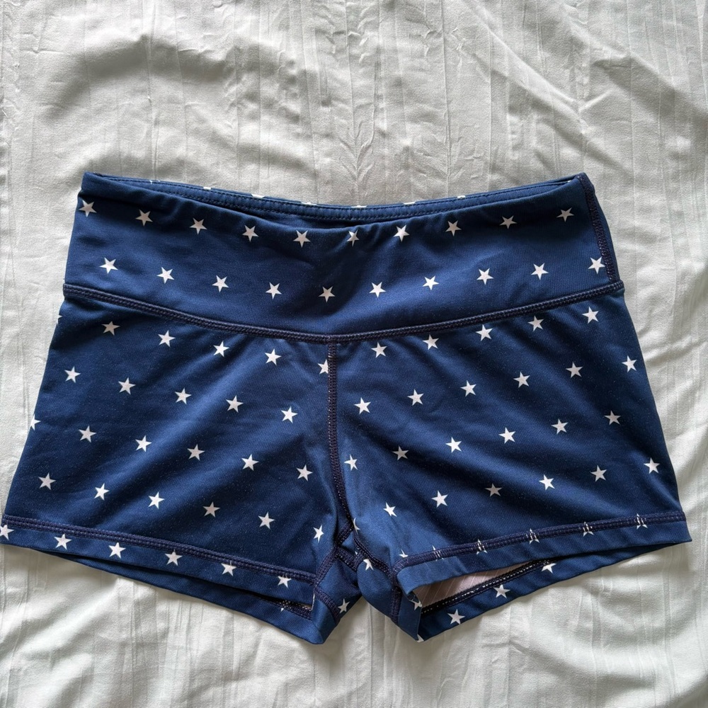 Blue Star Print Shorts